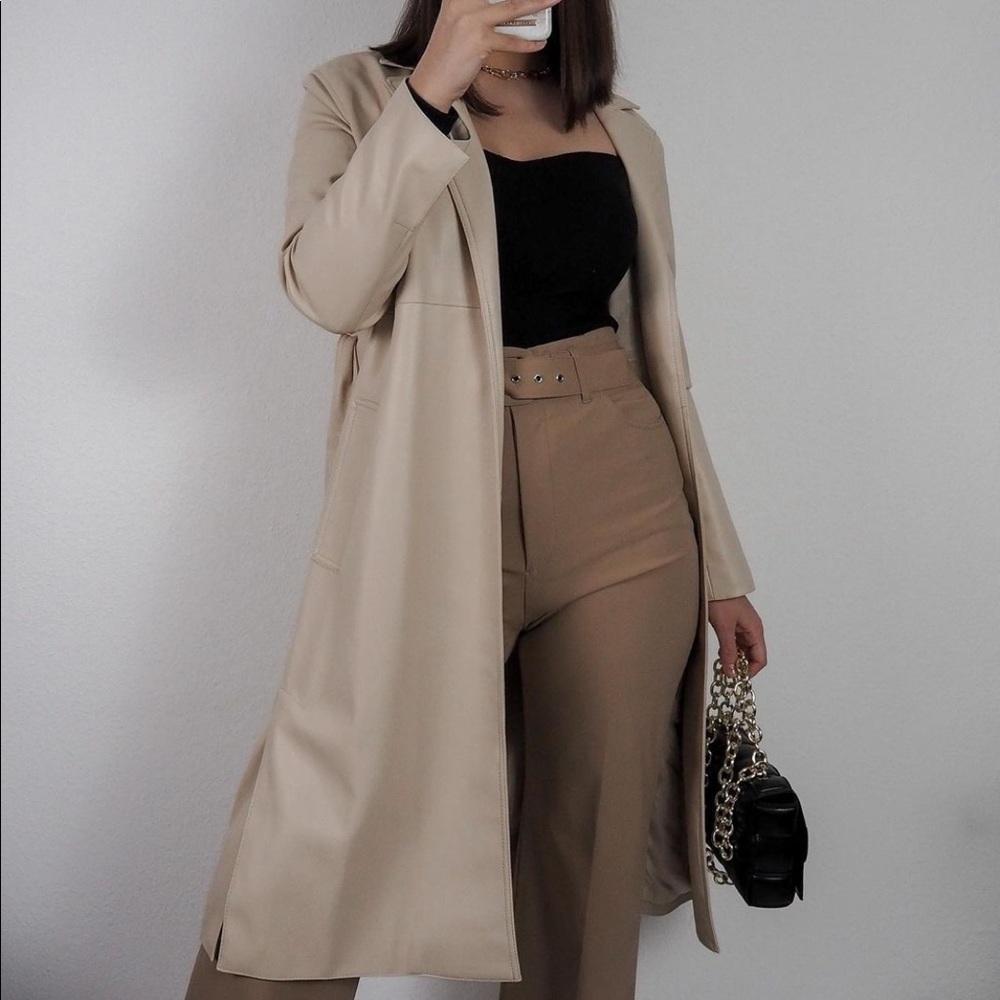 Zara Wide Leg Belted Pants - Picture 7 of 13